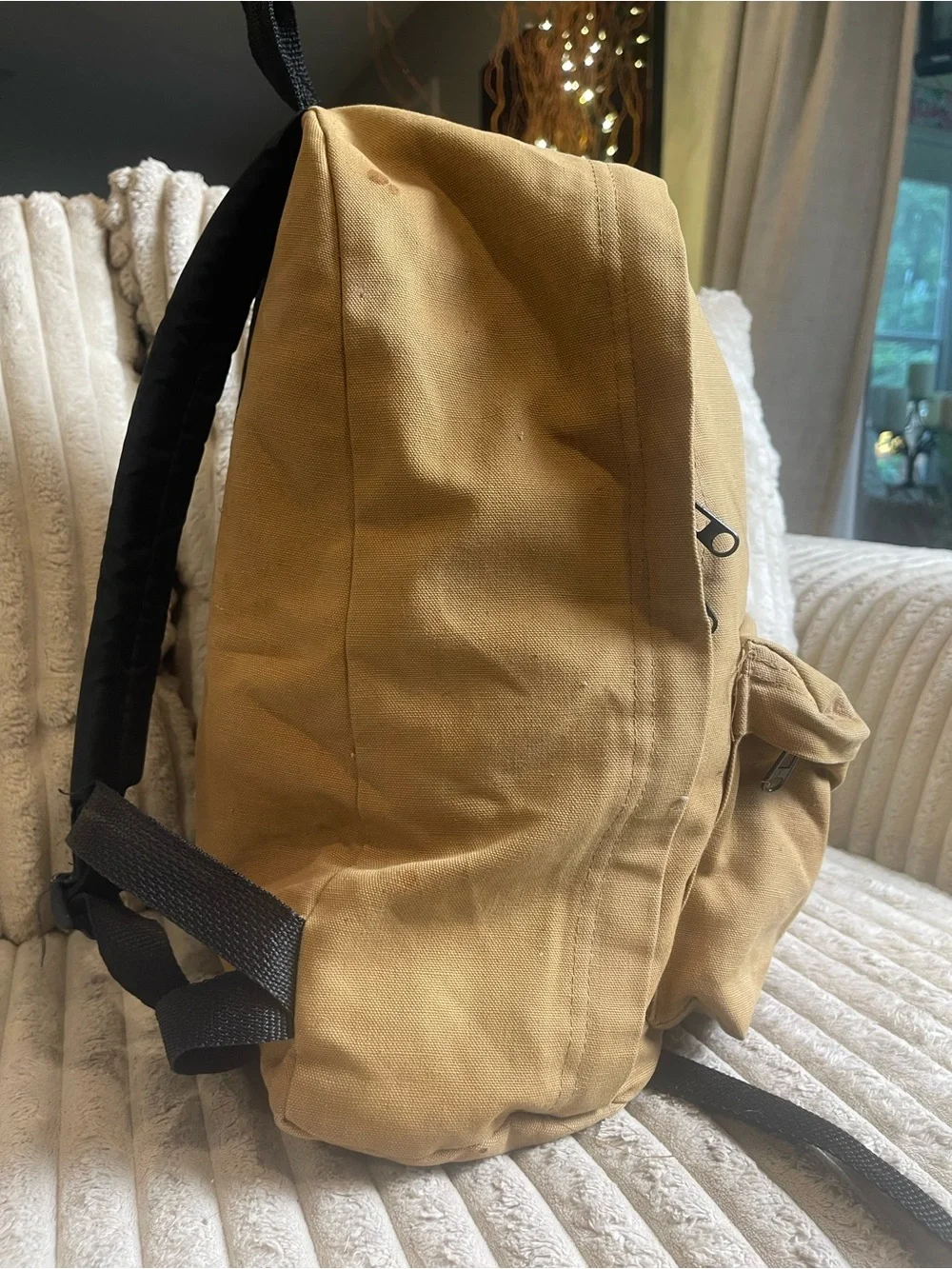 Carhartt Brown Canvas Backpack School Work Laptop Bag Front Pocket
